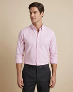 Camisa Sport Classic Fit Button Down Austin Reed CS00698K - Rosa - Modelo plano americano lookbook