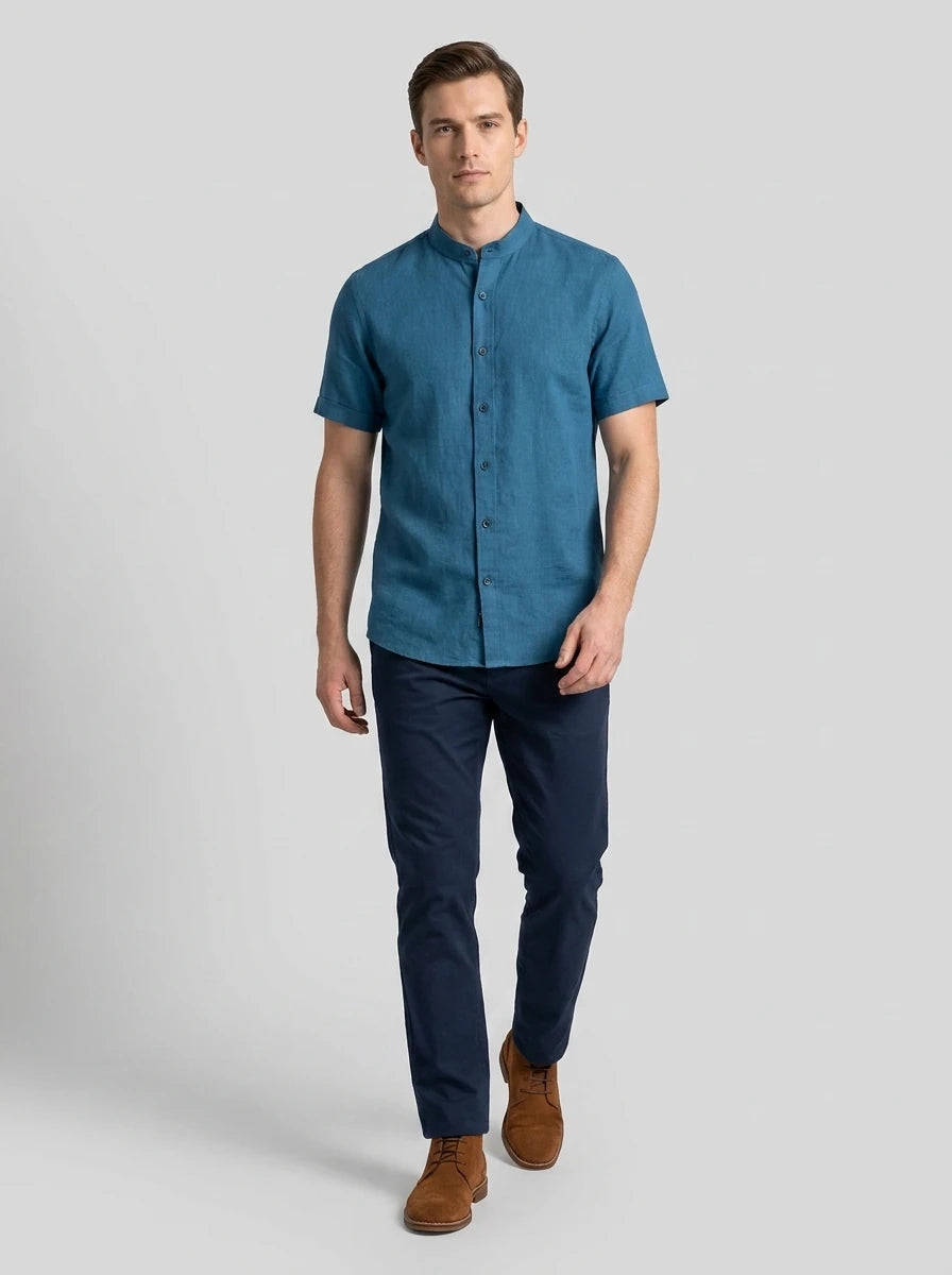 Camisa Sport Azul Classic Fit Perry Ellis CS00866A Imagen secundaria del producto