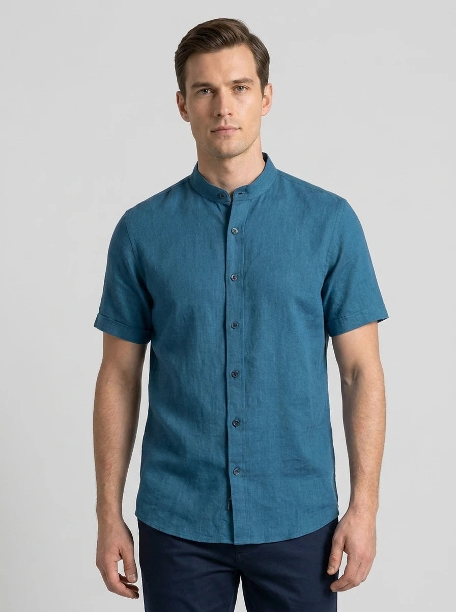 Camisa Sport Azul Classic Fit Perry Ellis CS00866A Imagen secundaria del producto