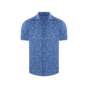 Camisa manga corta en color Azul Oscuro de Perry Ellis CS00880C013