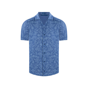 Camisa manga corta en color Azul Oscuro de Perry Ellis CS00880C013