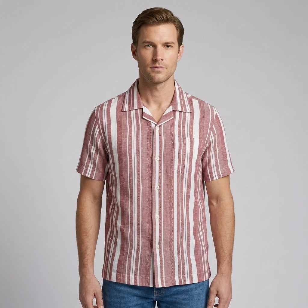 Camisa Sport Vinotinto Classic Fit Perry Ellis CS00886 Imagen principal del producto