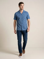 Camisa Sport CS00895-013 Azul Oscuro estampado floral - vista 2