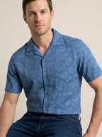 Camisa Sport CS00895-013 Azul Oscuro estampado floral - vista 3