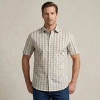 Camisa Sport CS00906-052 Habano estampado geometrico - vista 3