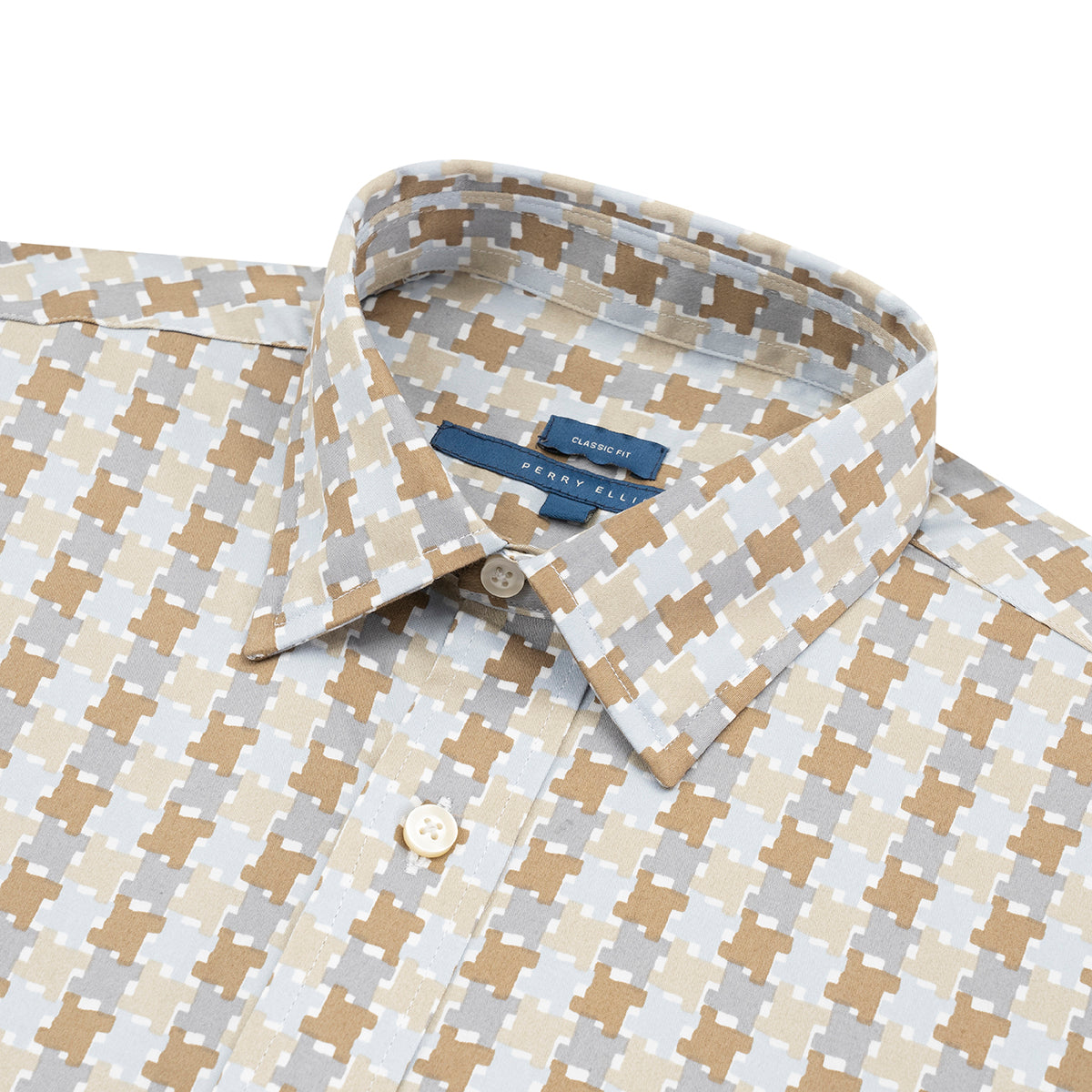 Camisa Sport con dise¤o en lineas de Perry Ellis CS00906052