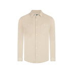 Camisa Sport Beige Classic Fit Perry Ellis CS00913 - Habano Claro - Frente ghost mannequin