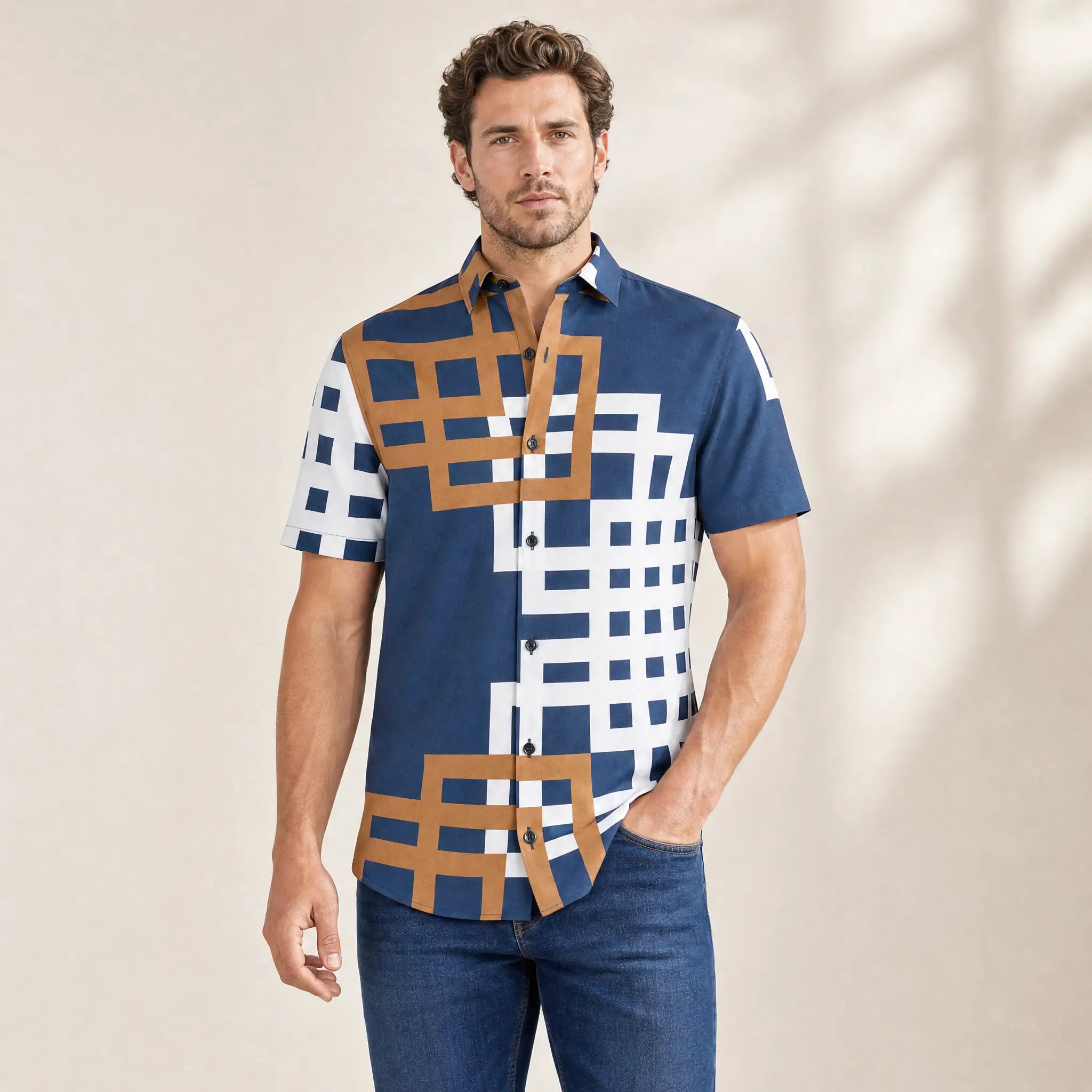 Camisa Sport Azul Classic Fit Perry Ellis CS00916 Imagen secundaria del producto