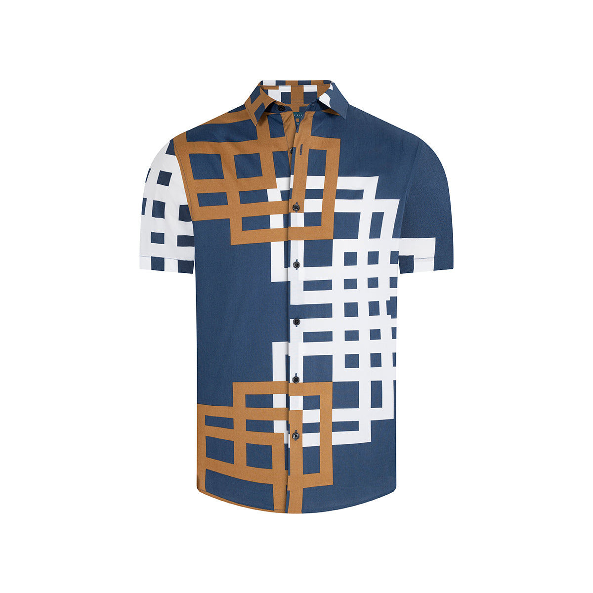 Camisa Sport manga corta con diseño Perry Ellis CS00916