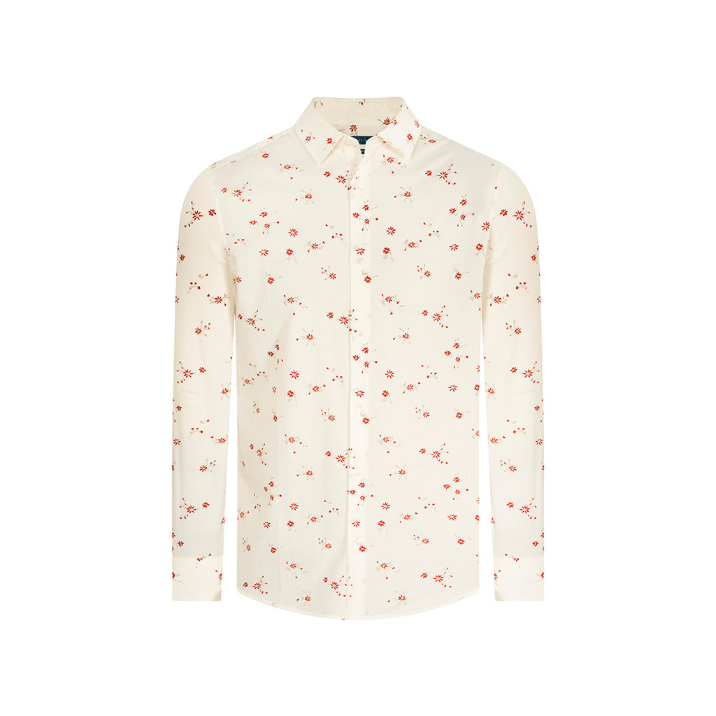 Camisa Sport Classic Fit Perry Ellis CS00918 - Habano Claro - Frente ghost mannequin