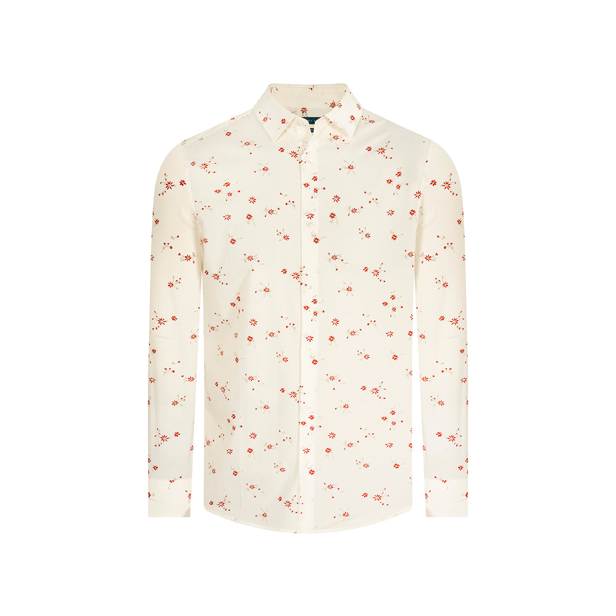 Camisa Sport Classic Fit Perry Ellis CS00918 - Habano Claro - Frente ghost mannequin