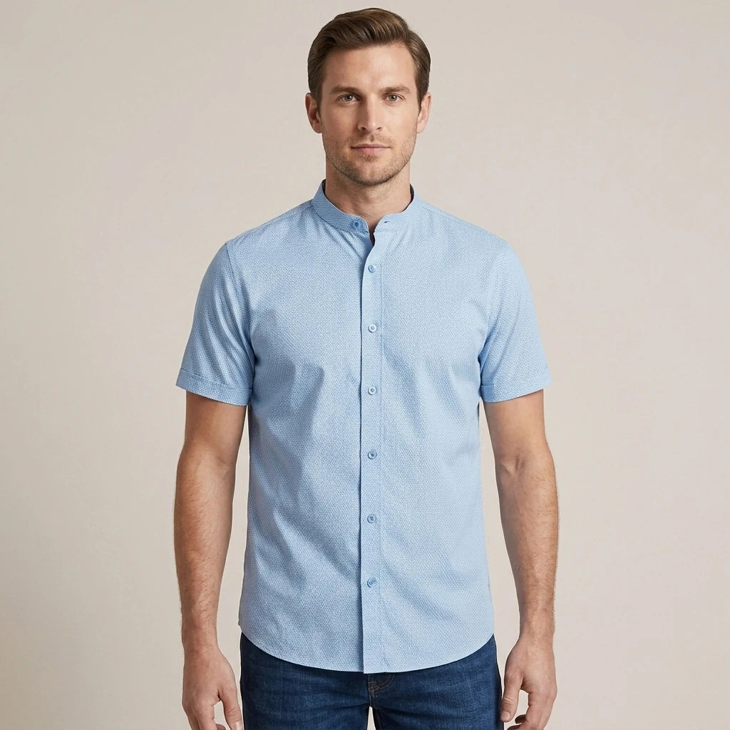 Camisa Sport CS00921-012 Azul Claro - vista 3