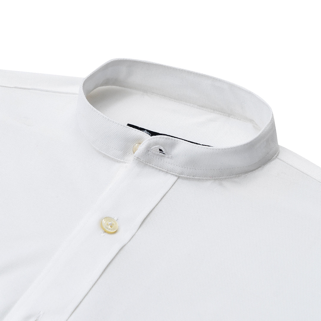 Camisa Sport Austin Reed CS00926 - Blanco - Detalle cuello
