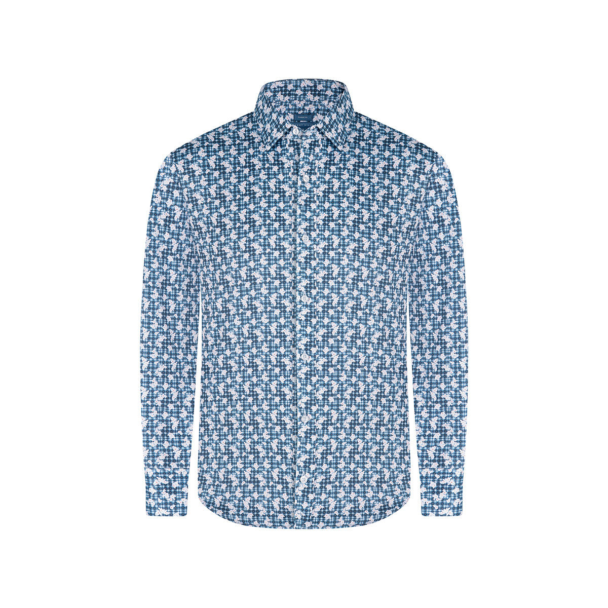 Camisa Sport Azul Classic Fit Perry Ellis CS00932