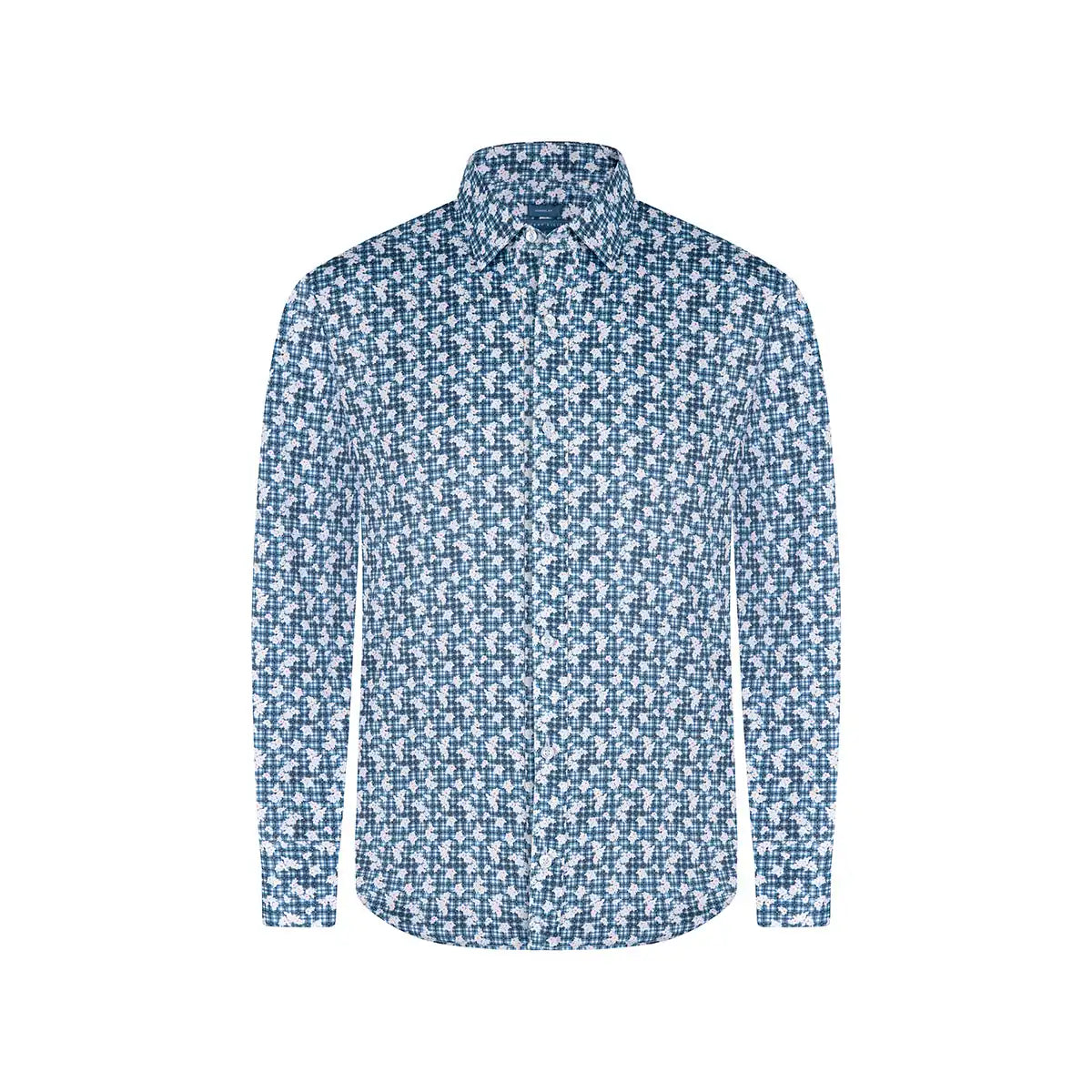 Camisa Sport Azul Classic Fit Perry Ellis CS00932