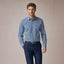 Camisa Sport Azul Classic Fit Perry Ellis CS00932