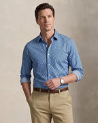 Camisa Sport Azul Classic Fit Perry Ellis CS00935