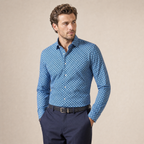 Camisa Sport Azul Classic Fit Perry Ellis CS00935