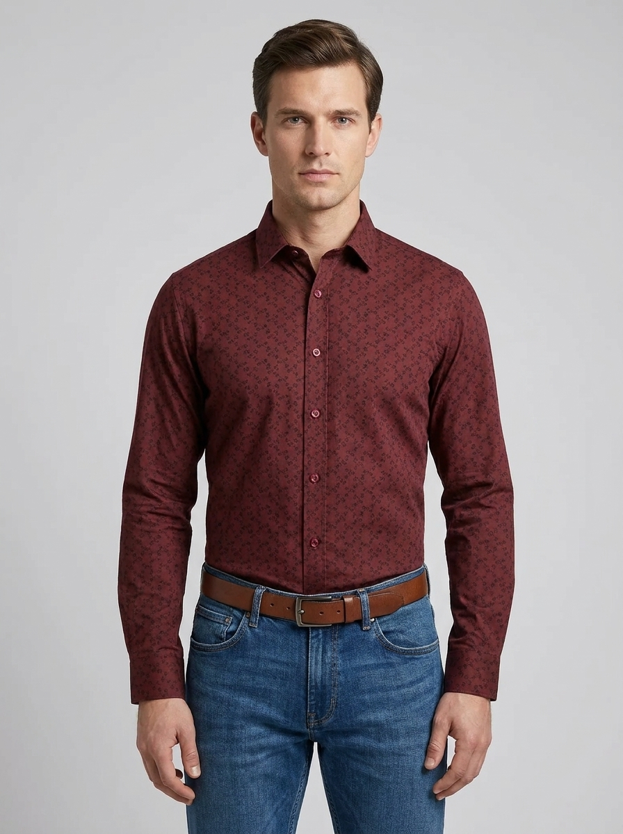 Camisa Sport Azul Classic Fit Perry Ellis CS00957 Imagen principal del producto