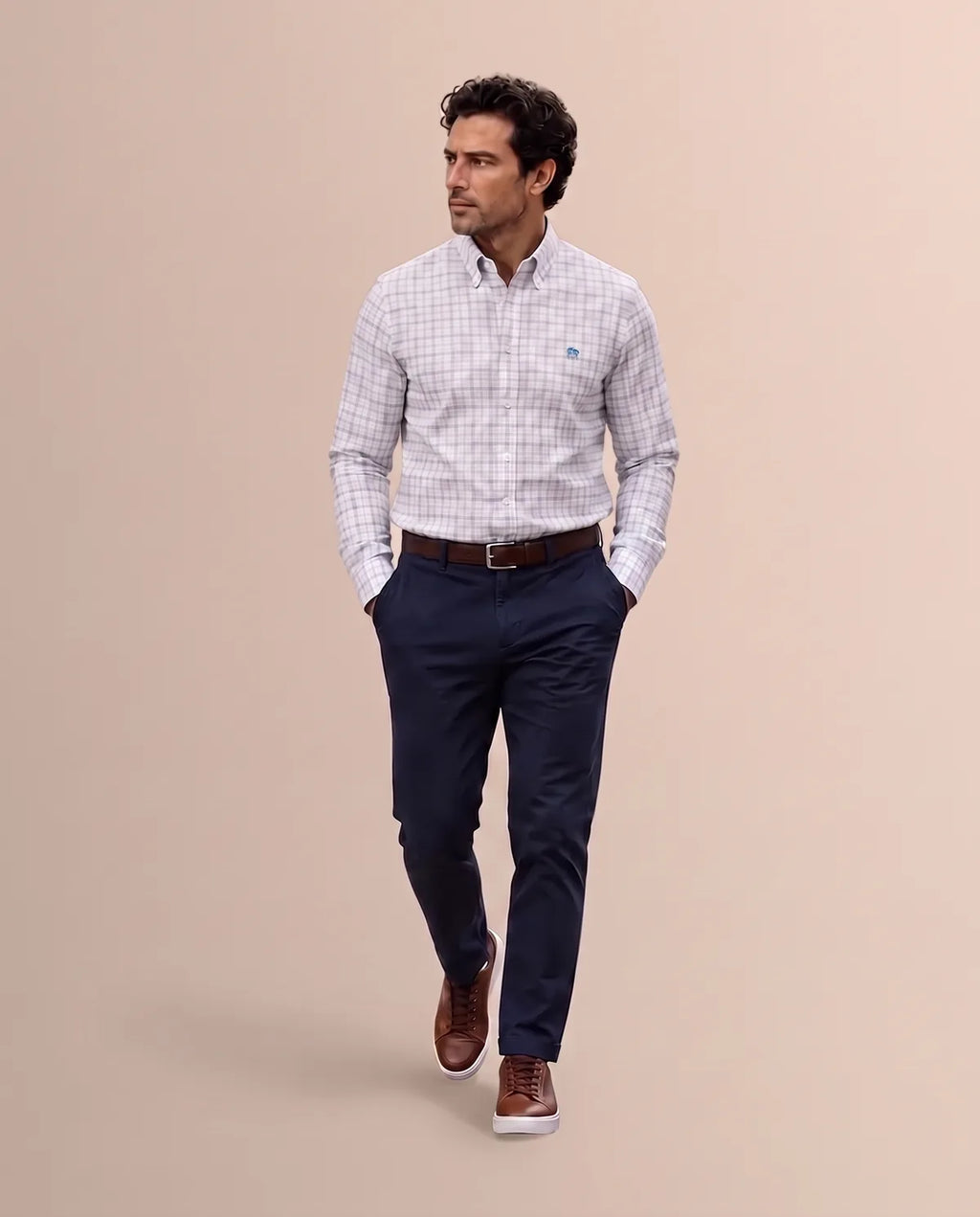 Camisa Sport Rosado Classic Fit Non Iron Brooks Brothers CS00983 - Modelo lifestyle