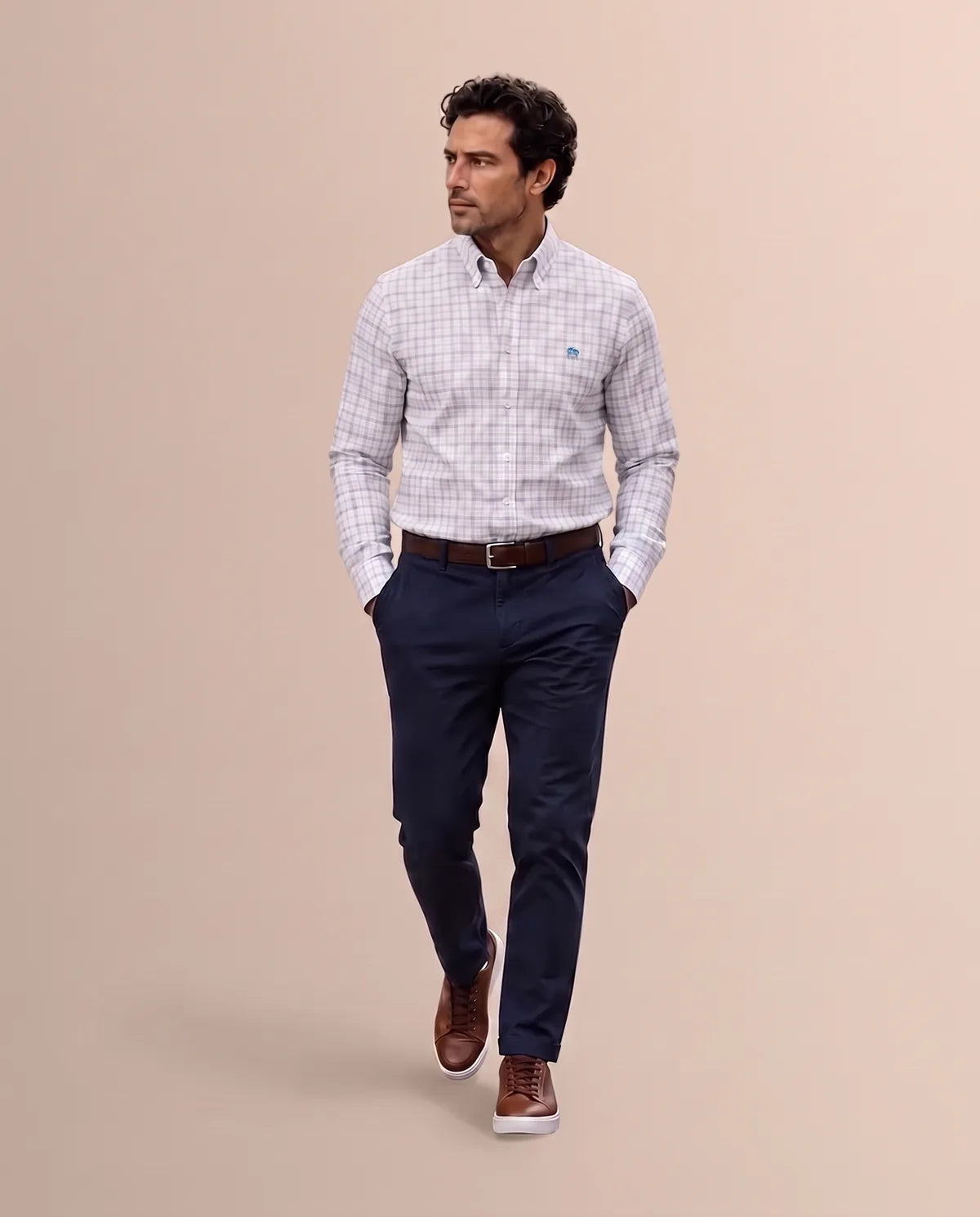 Camisa Sport Rosado Classic Fit Non Iron Brooks Brothers CS00983 - Modelo lifestyle