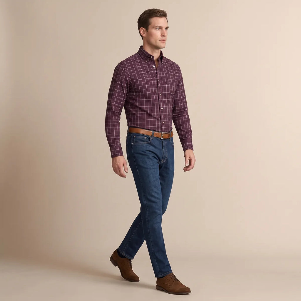 CAMISA SPORT BROOKS BROTHERS CS00990 - Vino
