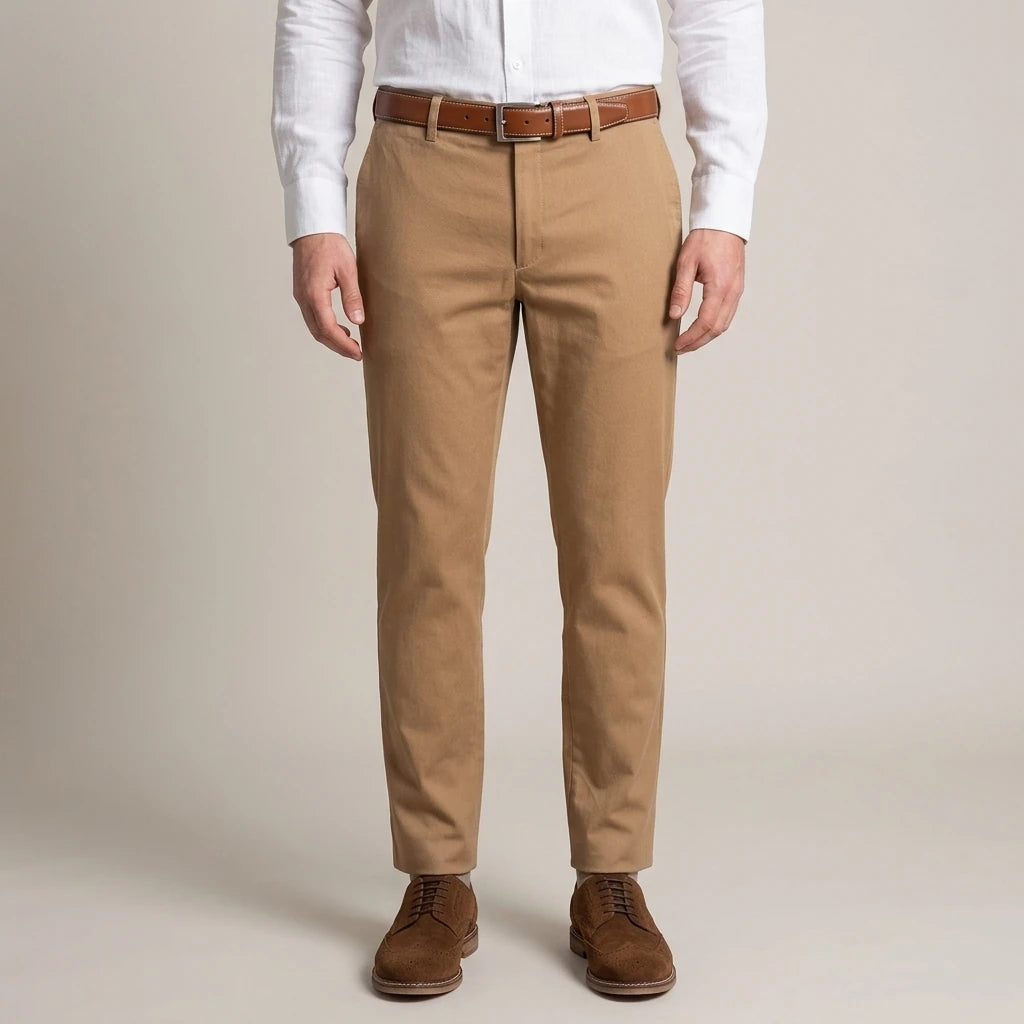 Pantalón Classic Fit Guy Laroche PS00129C - Habano Claro