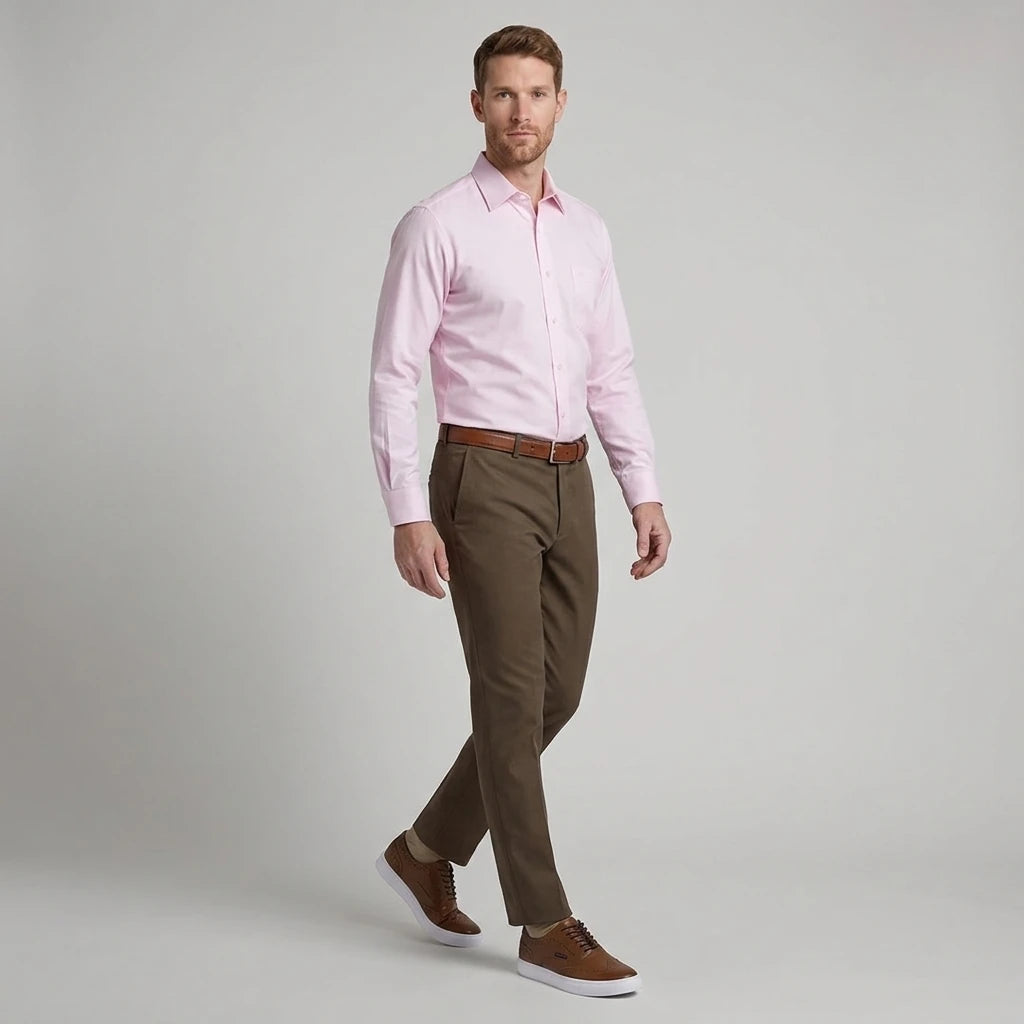 Pantalón Classic Fit Guy Laroche PS00129C - Cafe Oscuro
