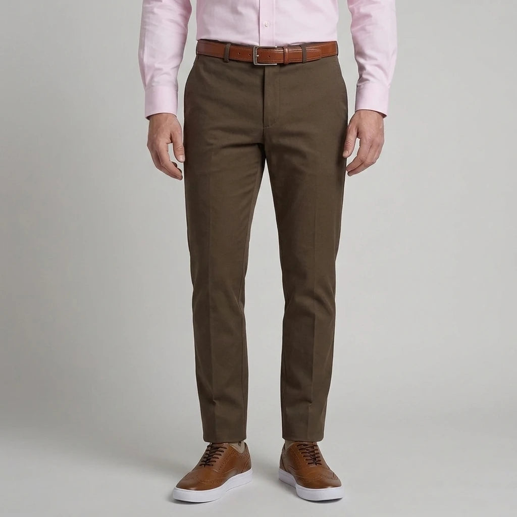 Pantalón Classic Fit Guy Laroche PS00129C - Cafe Oscuro