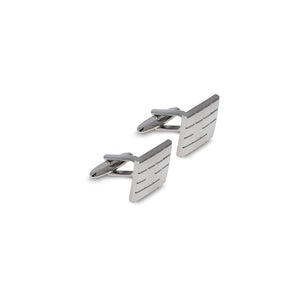 Mancornas con diseño cuadrado y relieve metalico MA00257022