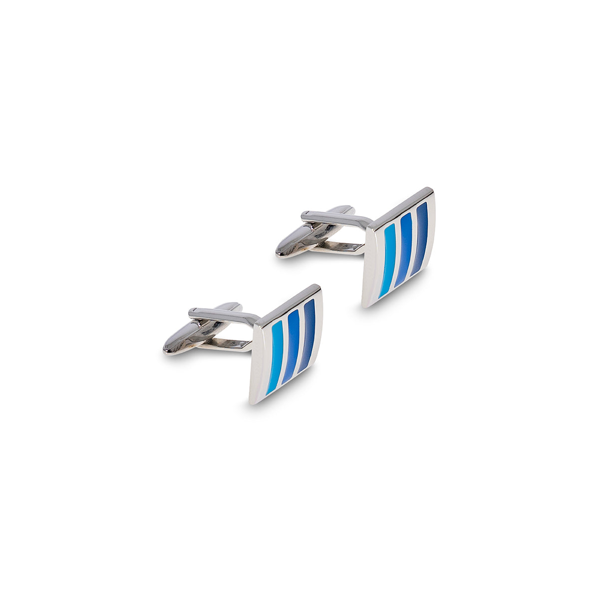 Mancornas con diseño cuadrado en azul MA00263022