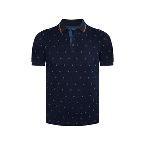 Camiseta tipo polo en color azul de Perry Ellis CM00135013