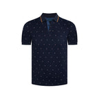 Camiseta Polo Classic Fit Perry Ellis CM00135 - Azul Oscuro - Frente ghost mannequin