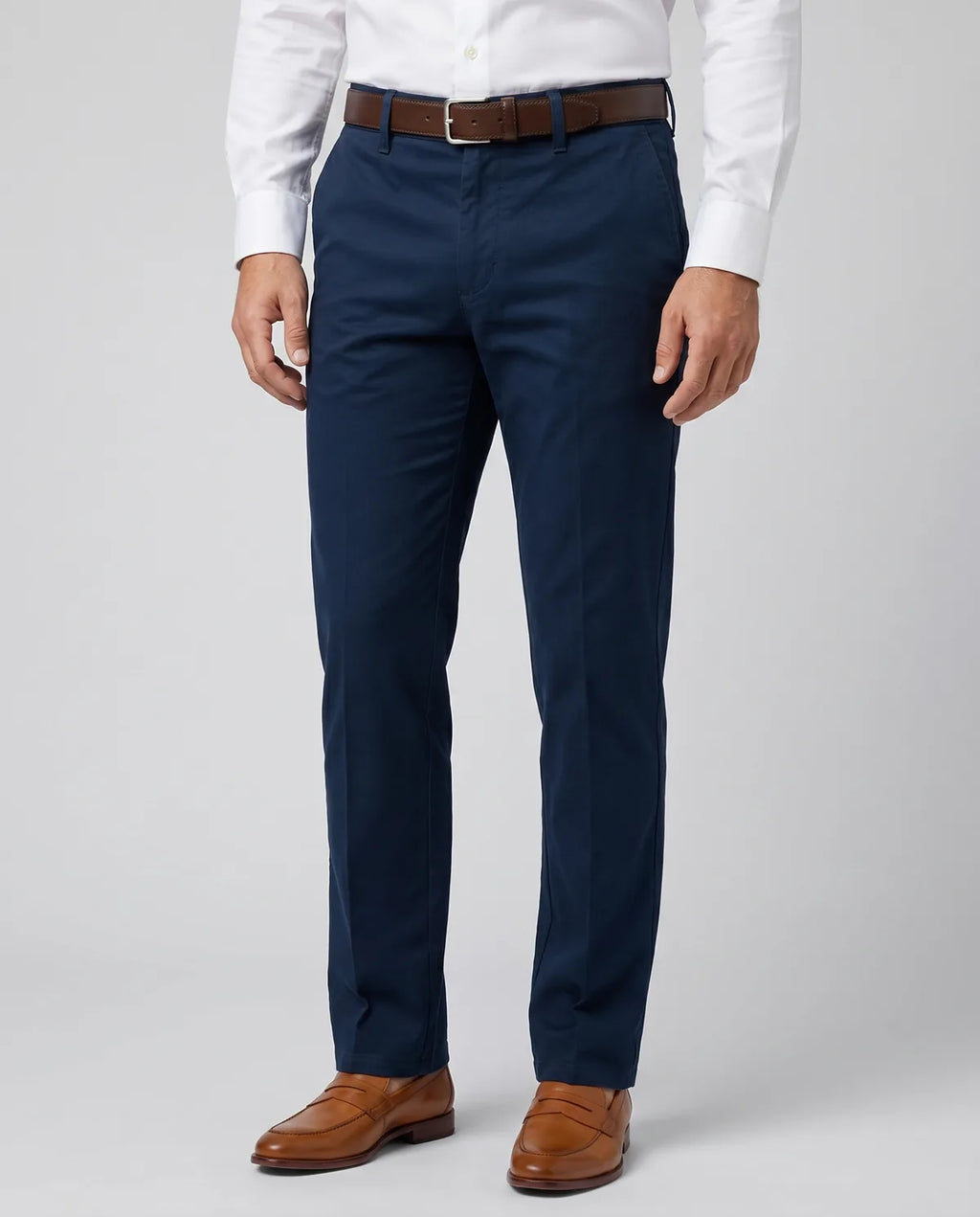 Pantalón Classic Fit Guy Laroche PF00004B - Azul Oscuro - Modelo frente medio