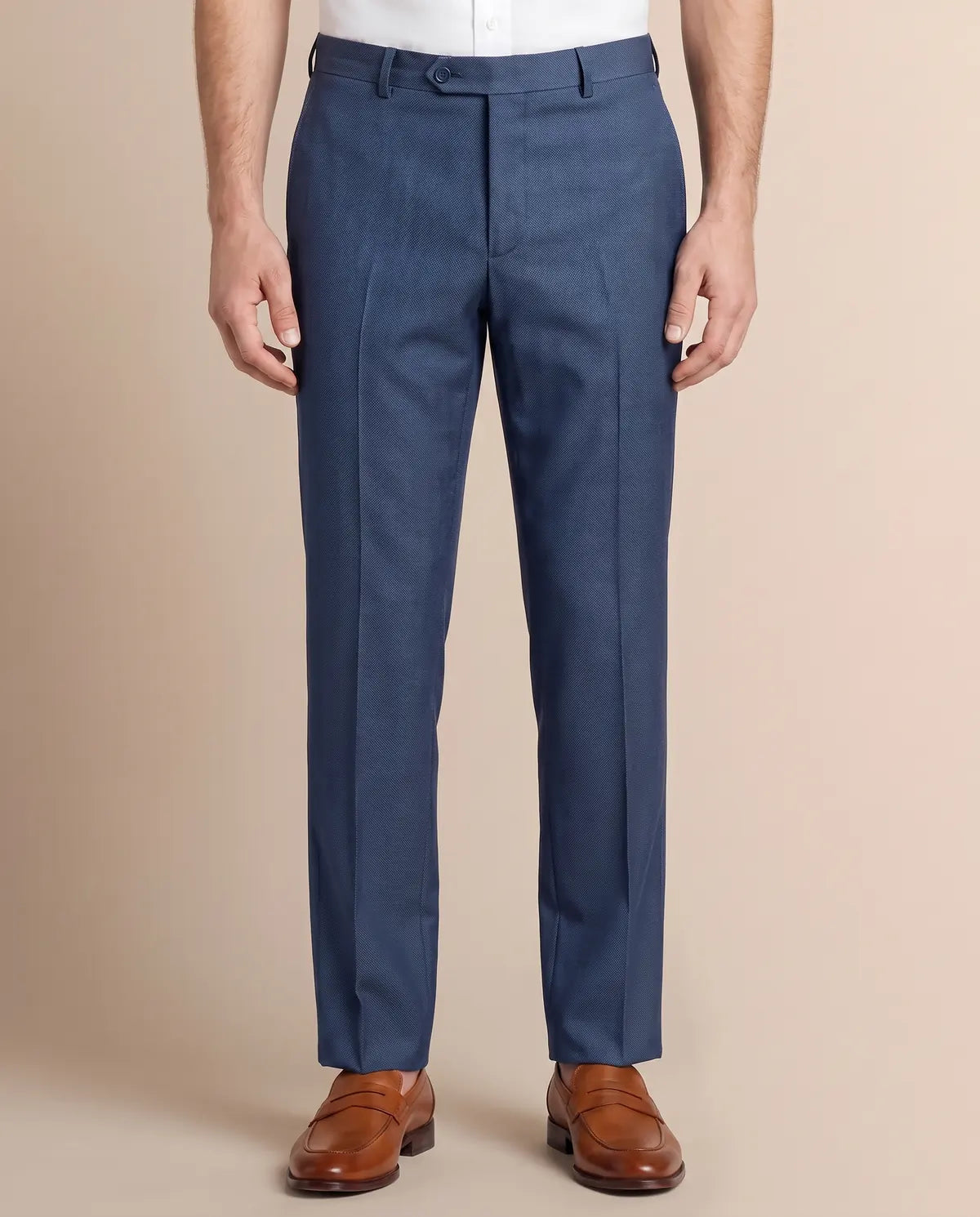 Pantalón Formal Brooks Brothers PF00191BB - Azul Oscuro - Modelo frente medio Imagen principal del producto