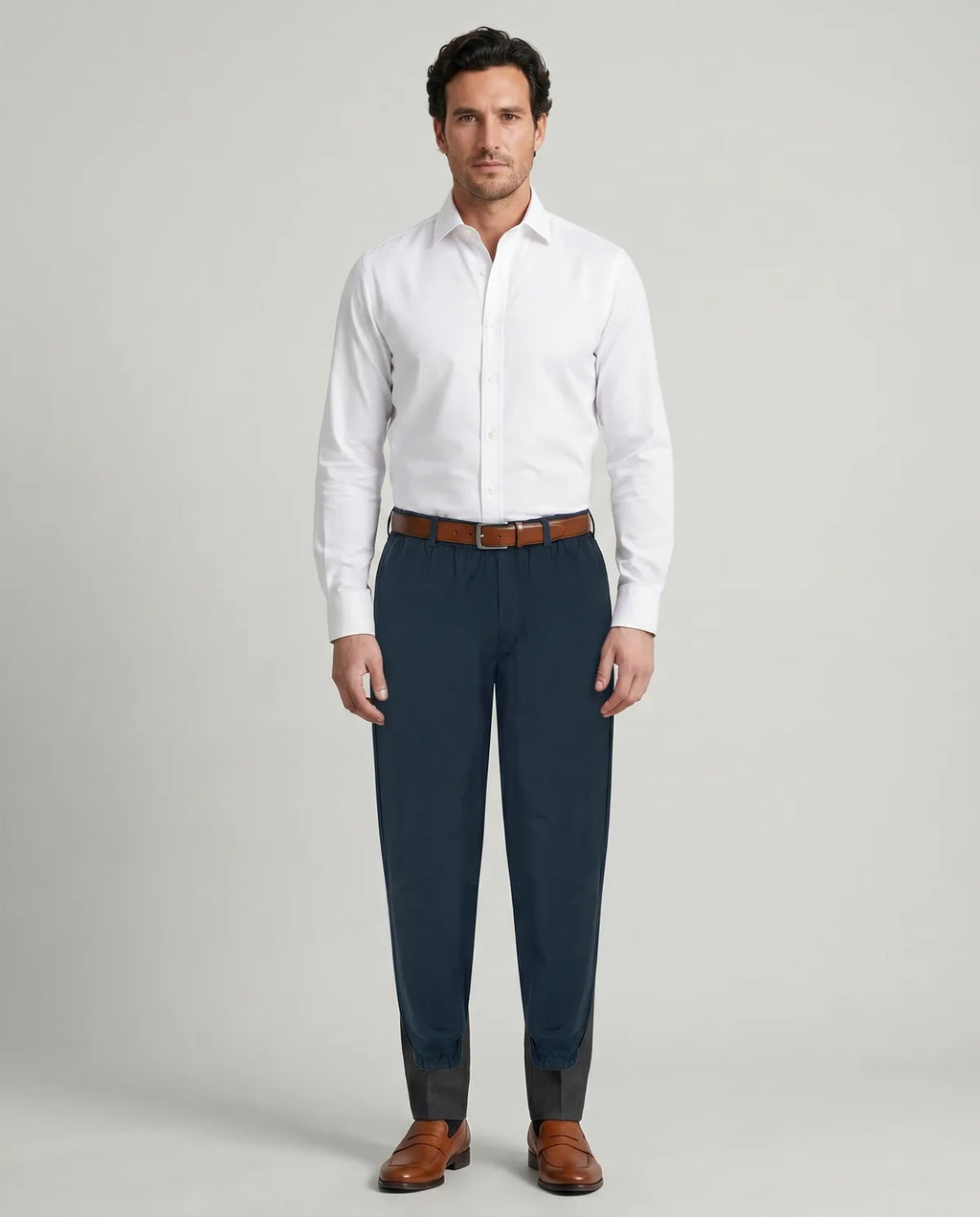Pantalón Classic Fit Perry Ellis PS00146 - Azul Rey - Modelo cuerpo completo