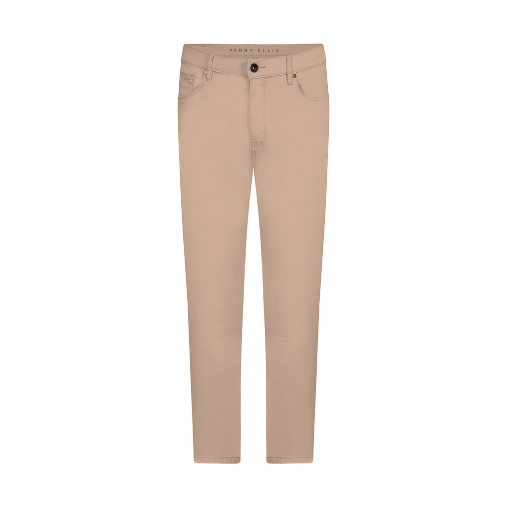 Pantalón Classic Fit Perry Ellis PS00147 - Camel - Frente ghost mannequin