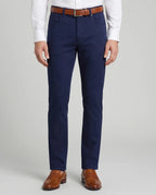 Pantalón Classic Fit Perry Ellis PS00147 - Azul Oscuro - Modelo frente medio