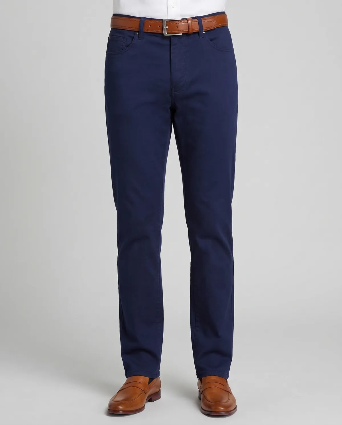 Pantalón Classic Fit Perry Ellis PS00147 - Azul Oscuro - Modelo cuerpo completo