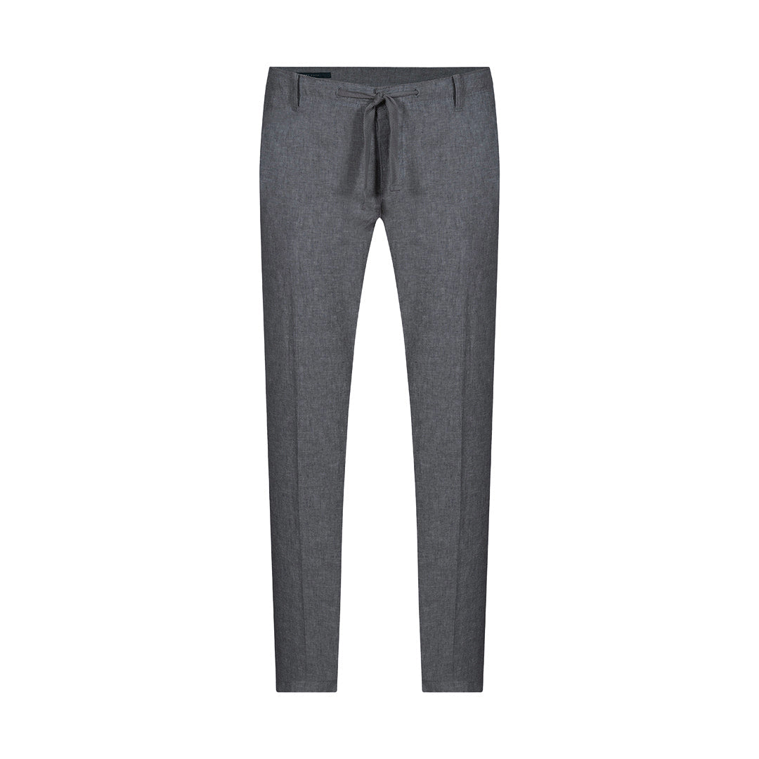 Pantalon Lino Classic Fit Perry Ellis PS00153 - gris-4 - Frente ghost mannequin