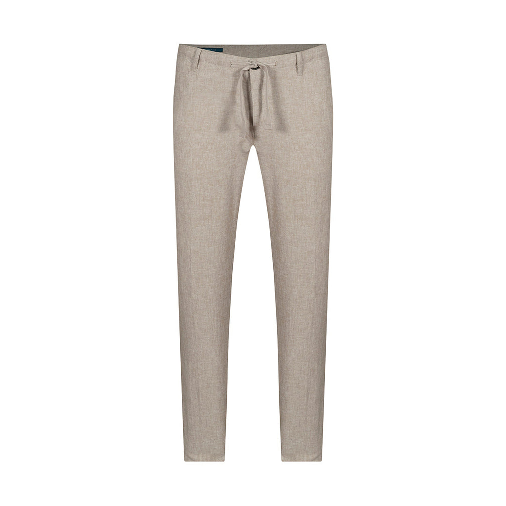 Pantalon Lino Classic Fit Perry Ellis PS00153 - Habano Oscuro - Frente ghost mannequin