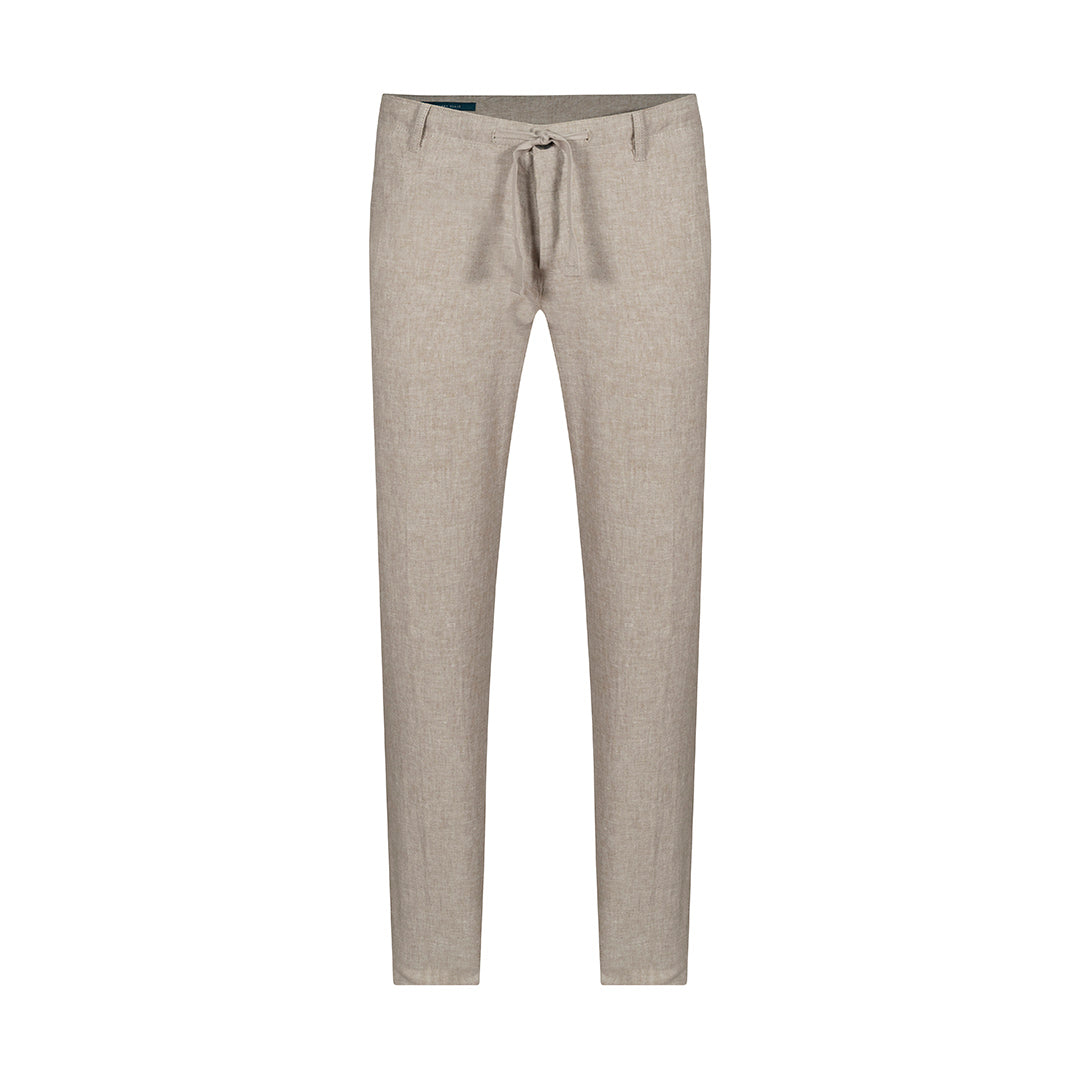 Pantalon Lino Classic Fit Perry Ellis PS00153 - Habano Oscuro - Frente ghost mannequin