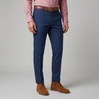 Pantalón Classic Fit Perry Ellis PS00156 - Azul Oscuro - Detalle