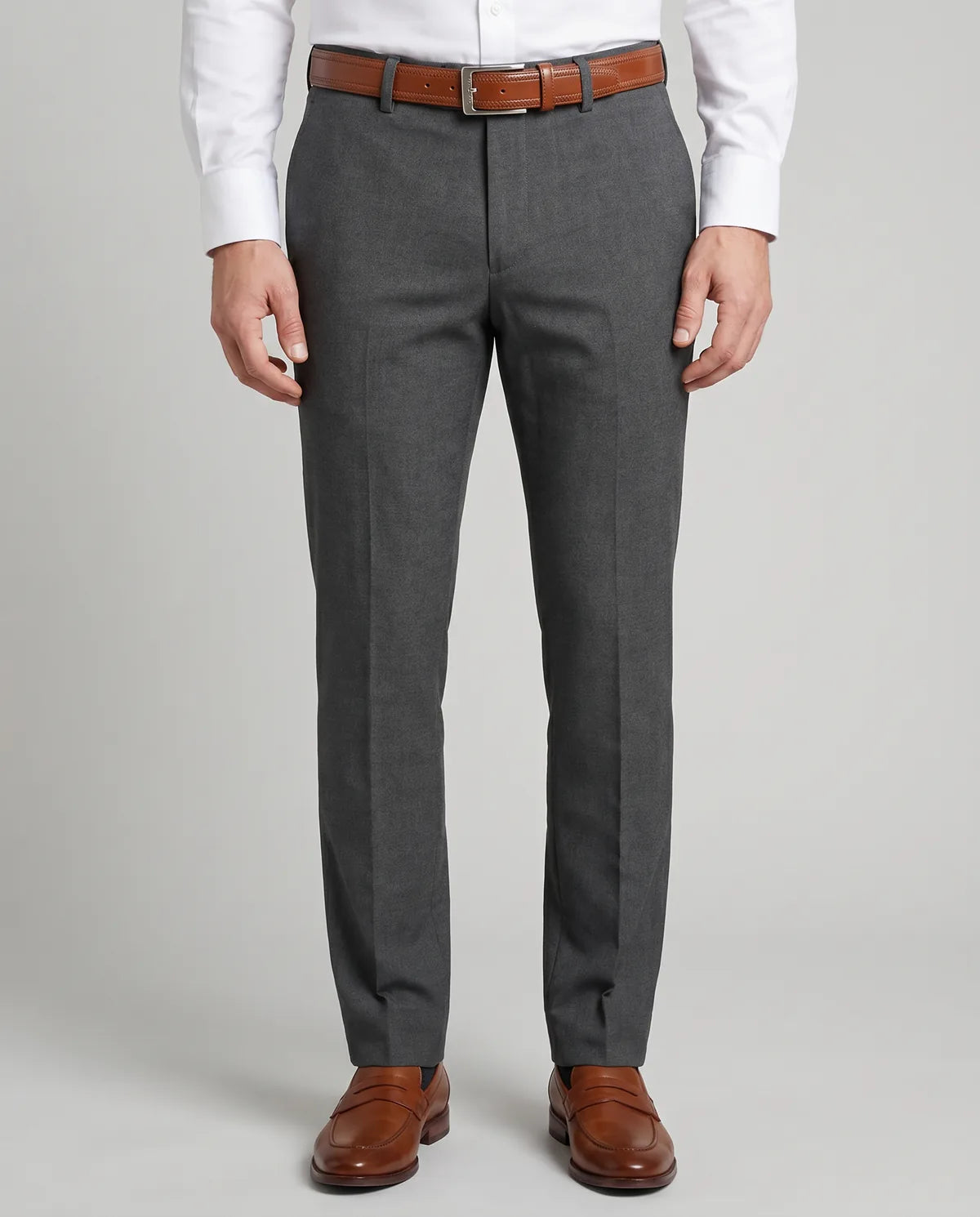 Pantalón Sport Brooks Brothers PS00164 - gris-4 - Modelo frente medio Imagen principal del producto