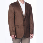 Saco Gamuza Classic Fit Guy Laroche SA00363 - Cafe Oscuro - Modelo frente medio