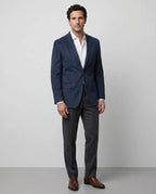 Saco Gamuza Classic Fit Guy Laroche SA00363 - Azul Oscuro - Modelo frente medio