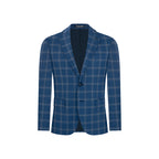Saco Cuadros Classic Fit Austin Reed SA00488 - Azul Oscuro - Frente ghost mannequin