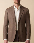 Saco Classic Fit 100% Lana Brooks Brothers SA00514 - Habano Medio - Modelo plano americano lookbook