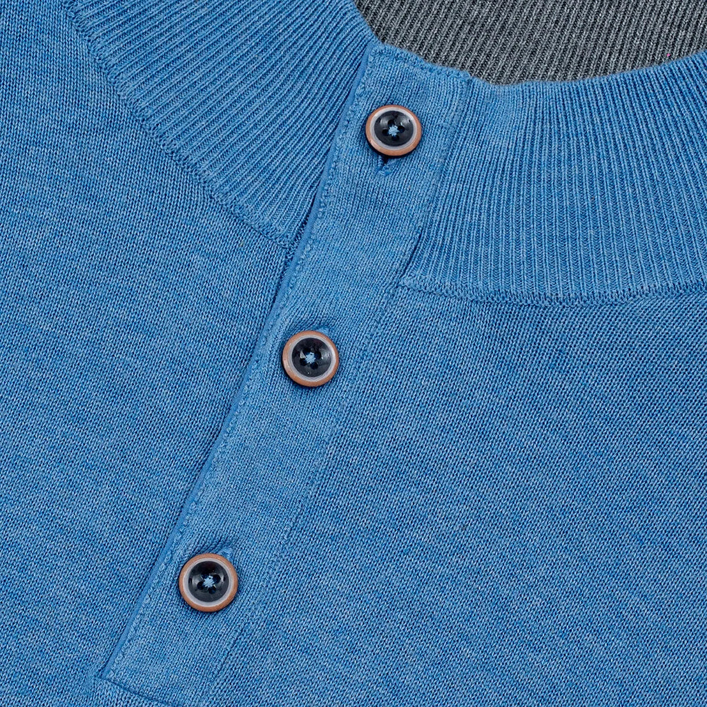 SWEATER GUY LAROCHE HALF BUTTON SW00073GL