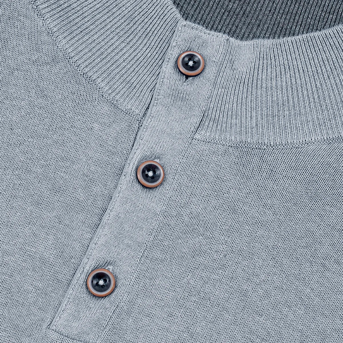 SWEATER GUY LAROCHE HALF BUTTON SW00073GL
